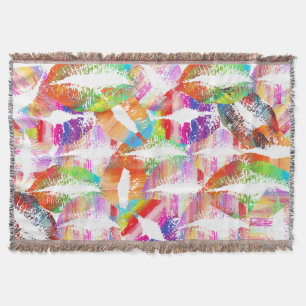 Stylish Lips #23 Throw Blanket