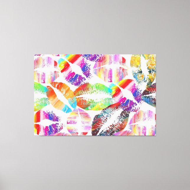 Stylish Lips #3 Canvas Print (Front)