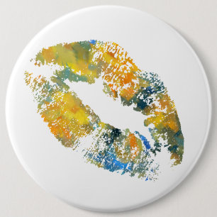 Stylish Lips #7 6 Cm Round Badge