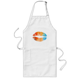 Stylish Lips Long Apron