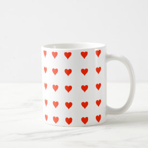 Stylish Little Red Hearts Mug