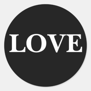 Stylish Love Invitation Sticker