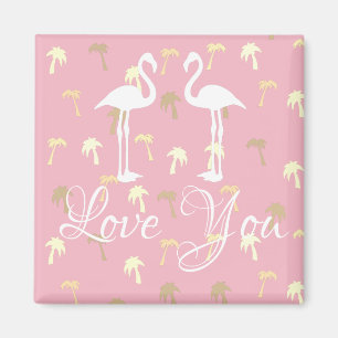 Stylish Love You Palm Trees Motivation Magnet