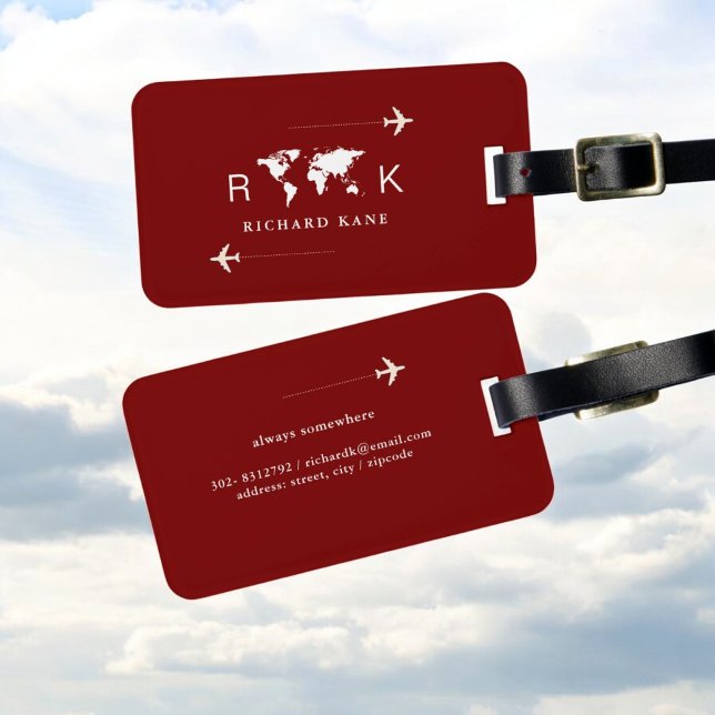 Stylish Luggage Tag for a Classy Man (Creator Uploaded)