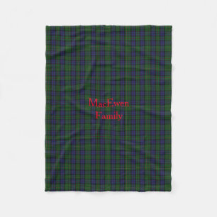 Stylish MacEwen Plaid Fleece Blanket