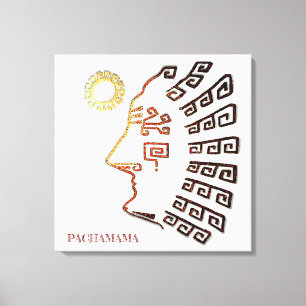 Stylish Machu_Picchu Drawing Canvas Print