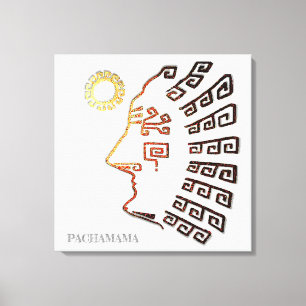 Stylish Machu_Picchu Drawing Canvas Print