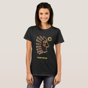 Stylish Machu Picchu Drawing T-Shirt