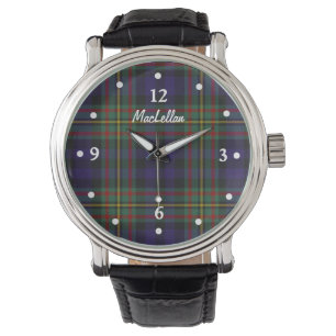Stylish MacLellan Plaid Faced Custom Watch