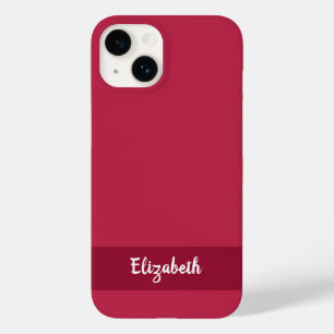 Stylish Magenta Personalised Case-Mate iPhone 14 Case