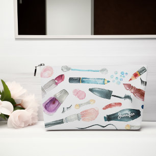 Stylish Make Up Accessories Print Cut Sew Bag
