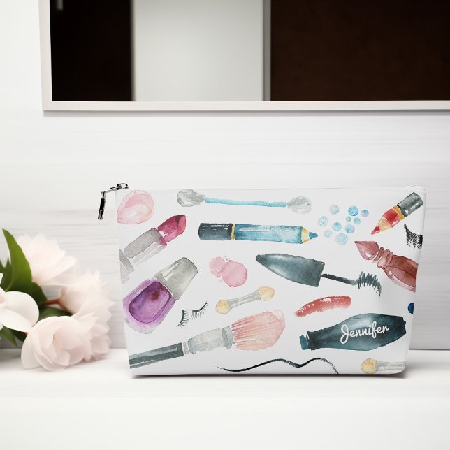 Stylish Make Up Accessories Print Cut Sew Bag (Creator Uploaded)