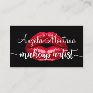Stylish Makeup Artist Promotion Business Card