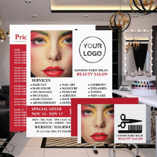 Stylish Makeup Design, Beautician, Beauty Salon Flyer