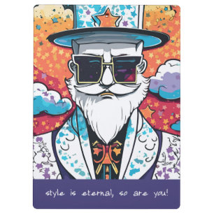 Stylish Man Postcard Clipboard