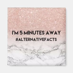 Stylish Marble Alternative Facts Magnet