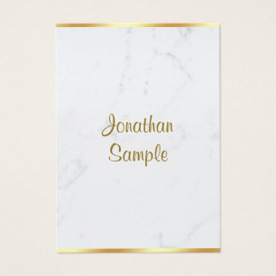 Stylish Marble Gold Typography Script Name Luxury