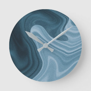 Stylish Marble Pattern Round Clock