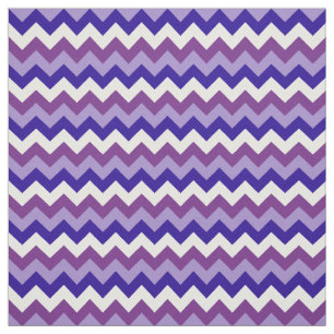 Stylish Mauve, Blue, Lavender White Chevron Fabric