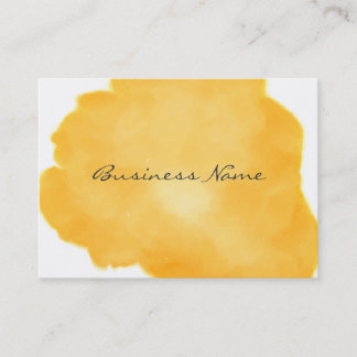 Stylish Medium Orange Swish of Colour Business Card