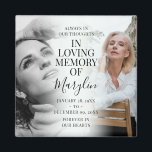 Stylish Memorial Before & After Photo Keepsake Magnet<br><div class="desc">Remember a loved one with this gorgeous stylish before and after fridge magnet, featuring 2 photographs of your family member or friend, (one when they were younger and the other when they were older), an elegant template with the heading 'In loving memory' their name or relation in handwritten calligraphy script...</div>