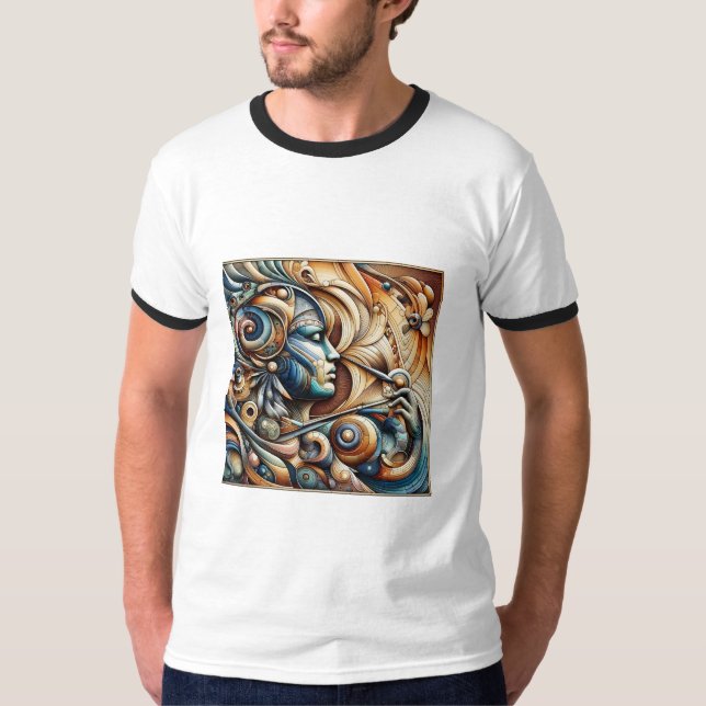 "Stylish Men's Printed T-Shirt – Bold Design, Comf (Front)