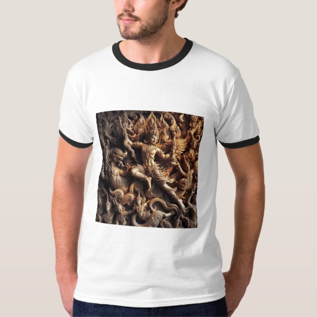"Stylish Men's Printed T-Shirt – Bold Design, Comf (Front)