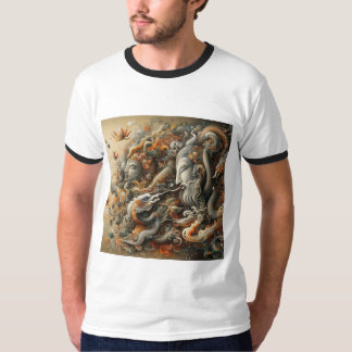 "Stylish Men's Printed T-Shirt – Bold Design, Comf