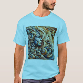 "Stylish Men's Printed T-Shirt - Trendy Graphic Te