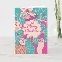 Stylish Merry Christmas Card