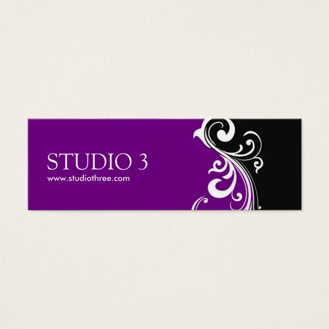 Stylish Mini Business Cards (Front)