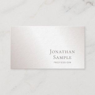 Stylish Minimal Design Silver Luxury Excellent Business Card