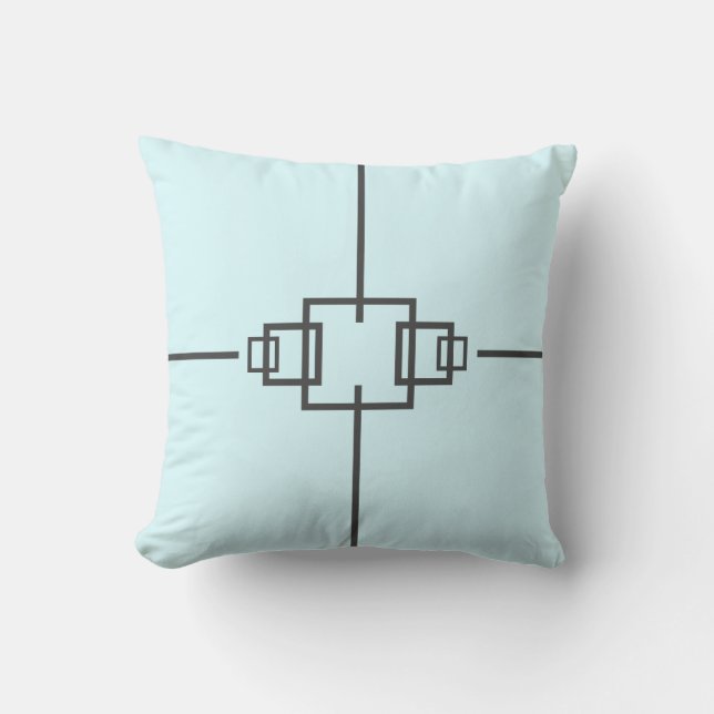 Stylish Minimalism Square Shapes Pillow Cushion (Front)