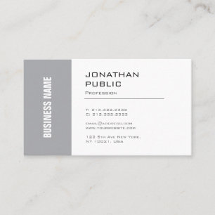 Stylish Minimalist Design Trendy Company Plain Business Card