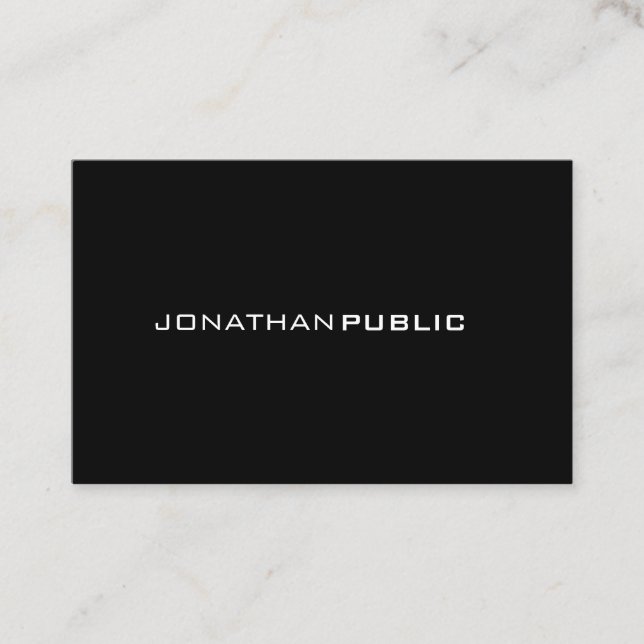 Stylish Minimalist Modern Design Professional Chic Business Card (Front)