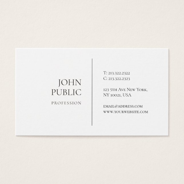 Stylish Minimalist Modern Professional Simple Chic (Front)