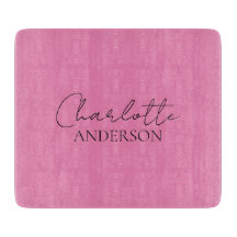 Stylish Minimalist Monogram Name Pink