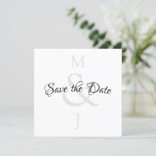Stylish Minimalist Save The Date