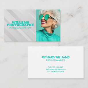 Stylish Model Smiling Business Card