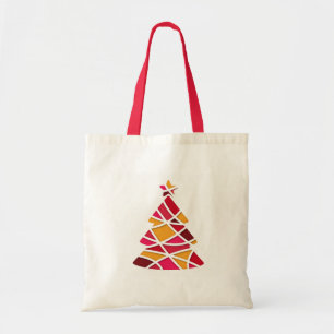 Stylish modern art Christmas tree Tote Bag