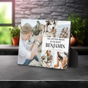 Stylish Modern Beloved Pet   Photo Collage Plaque