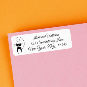 Stylish Modern Black Curly Tail Cat