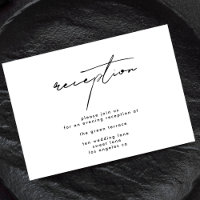 Stylish Modern Black White Wedding Reception