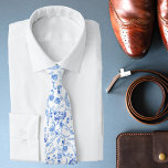 Stylish Modern Blue White Floral Paisley  Tie<br><div class="desc">Stylish Modern Blue White Floral Paisley Botanical Pattern Mens Neck Tie features blue paisley floral pattern. Perfect as gifts for him for birthday,  Christmas,  holidays,  or for dad for Father's Day and bestman and groom for weddings. Designed by Evco Studio www.zazzle.com/store/evcostudio</div>