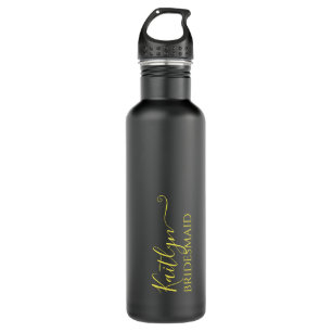 Stylish Modern Bridesmaid Gift   Personalised 710 Ml Water Bottle