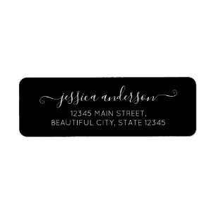 Stylish Modern Calligraphy Script Classic Black