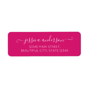 Stylish Modern Calligraphy Script Hot Magenta Pink