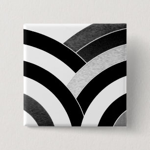 stylish modern chic chevron 15 cm square badge