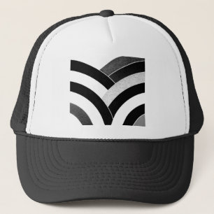 stylish modern chic chevron trucker hat