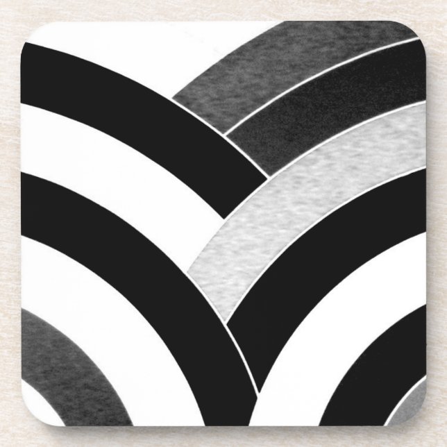 stylish modern chic chevrons coaster (Front)